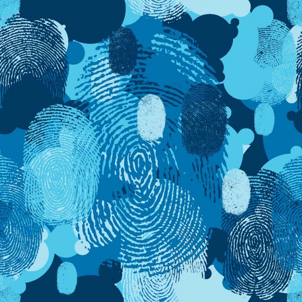 Bubble Camo Fingerprint Pattern